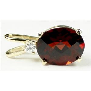 P020, Mozambique Garnet, 14k Gold Pendant