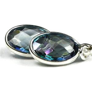 925 Sterling Silver Threader Earrings, Neptune Garden Topaz, SE005