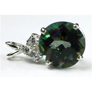 SP087, Mystic Fire Topaz 925 Sterling Silver Pendant