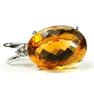 925 Sterling Silver Pendant, Citrine, SP085