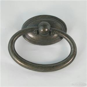 5 Beautiful Oval Drawer Ring Pull Backplate Bronze Rubbed