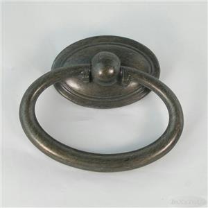 5 Beautiful Oval Drawer Ring Pull & Backplate Bronze Rubbed Cabinet  MJD0240 New