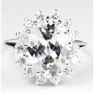 SR283, Cubic Zirconia CZ, 925 Sterling Silver Ring
