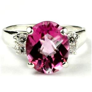 Pure Pink Topaz, 925 Sterling Silver Ring, SR123