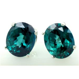 925 Sterling Silver Post Earrings, Paraiba Topaz, SE102