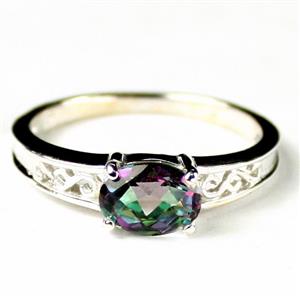 SR362, Mystic Fire Topaz, 925 Sterling Silver Ladies Ring