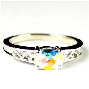 SR362, Mercury Mist Topaz, 925 Sterling Silver Ladies Ring