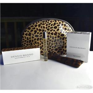 Dennis Basso 2 pc & Case Set 2.5 o EDP Parfum & .34 oz Rollerball Faux Fur line