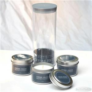 Studio Hall Set of 3 Creme Fresh Travel Candles Vanilla Cream Coconut Scented