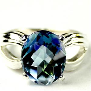 SR361, Neptune Garden Topaz, 925 Sterling Silver Ladies Ring