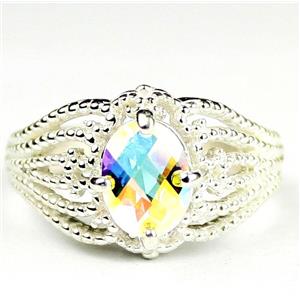 SR365, Mercury Mist Topaz, 925 Sterling Silver Ladies Ring
