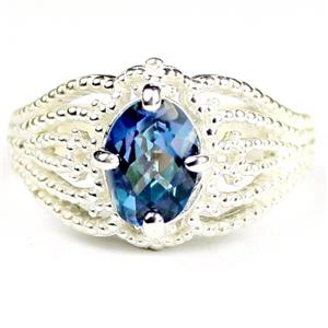 SR365, Neptune Garden Topaz, 925 Sterling Silver Ladies Ring