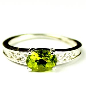 SR362, Peridot, 925 Sterling Silver Ring