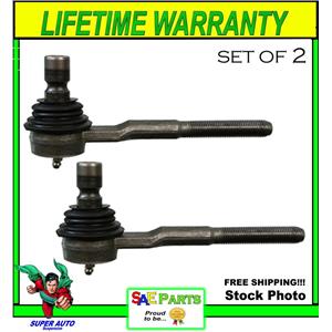 NEW SET Heavy Duty ES3646 Steering Tie Rod End Front Outer