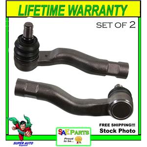 NEW SET Heavy Duty ES800451  & ES800452 Steering Tie Rod End Front Outers