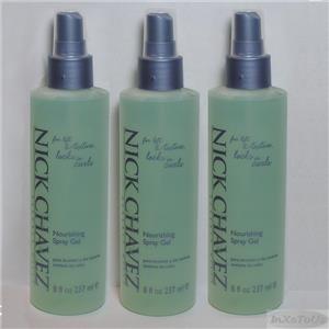Three (3) Nick Chavez Beverly Hills Nourishing Spray Gel 8 oz