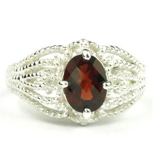 SR365, Mozambique Garnet, 925 Sterling Silver Ring