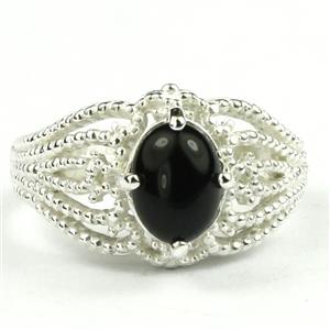 SR365, Black Onyx, 925 Sterling Silver Ring