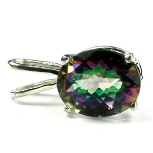 925 Sterling Silver Pendant, Mystic Fire Topaz, SP002