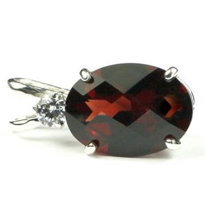 925 Sterling Silver Pendant, Mozambique Garnet, SP019