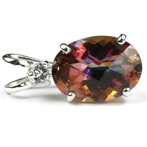 925 Sterling Silver Pendant, Twilight Fire Topaz, SP085