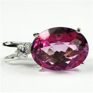 925 Sterling Silver Pendant, Pure Pink Topaz, SP085