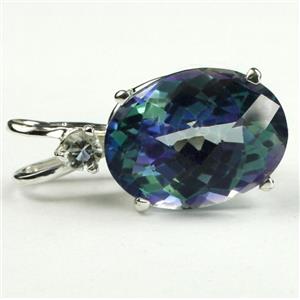 925 Sterling Silver Pendant, Neptune Garden Topaz, SP018