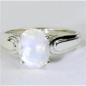 SR058, Rainbow Moonstone, 925 Sterling Silver