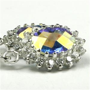 925 Sterling Silver Leverback Earrings, Mercury Mist Topaz, SE183
