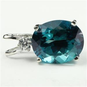 925 Sterling Silver Pendant, Paraiba Topaz, SP022