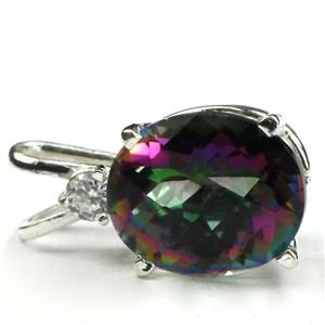 925 Sterling Silver Pendant, Mystic Fire Topaz, SP022