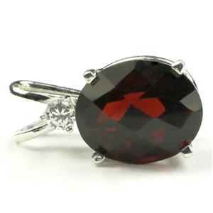 925 Sterling Silver Pendant, Mozambique Garnet, SP022