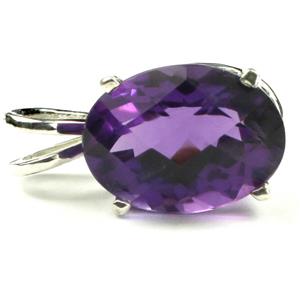 925 Sterling Silver Pendant, Amethyst,  SP006