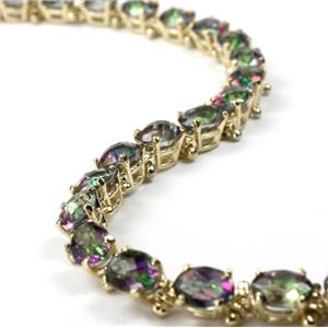 B001, Mystic Fire Topaz Gold Bracelet
