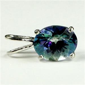 925 Sterling Silver Pendant, Neptune Garden Topaz, SP002