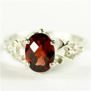 SR302, Mozambique Garnet,  925 Sterling Silver Ring