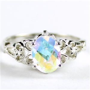 SR302, Mercury Mist Topaz,  925 Sterling Silver Ring