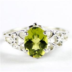 SR302, Peridot, 925 Sterling Silver Ring