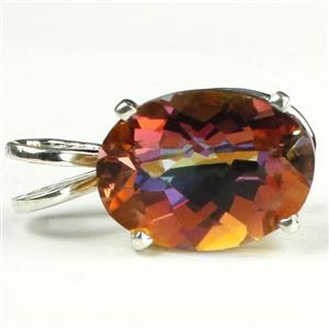 925 Sterling Silver Pendant, Twilight Fire Topaz, SP006