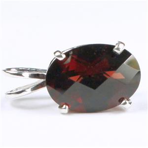925 Sterling Silver Pendant, Mozambique Garnet, SP006