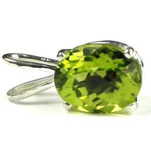 925 Sterling Silver Pendant, Peridot, SP002
