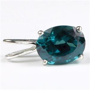 925 Sterling Silver Pendant, Paraiba Topaz,  SP002