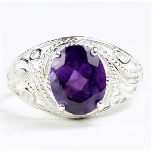 SR083, Amethyst, 925 Sterling Silver Ladies Ring