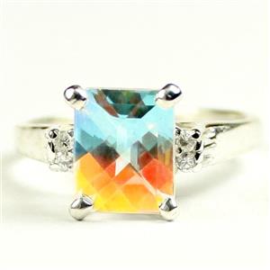 SR221, Mercury Mist Topaz, 925 Sterling Silver Ring