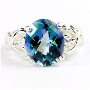 SR243, Neptune Garden Topaz, 925 Sterling Silver Ring