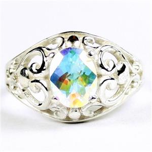 Mercury Mist Topaz, 925 Sterling Silver Ladies Ring, SR111