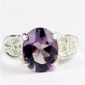 925 Sterling Silver Ladies Ring, Amethyst, SR369