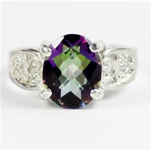 Mystic Fire Topaz, 925 Sterling Silver Ladies Ring, SR369