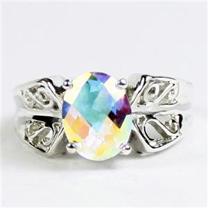 Mercury Mist Topaz, 925 Sterling Silver Ladies Ring, SR281
