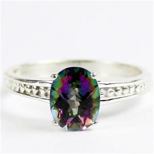 Mystic Fire Topaz, Sterling Silver Ladies Ring, SR371